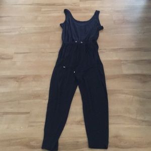 Scoop neck romper